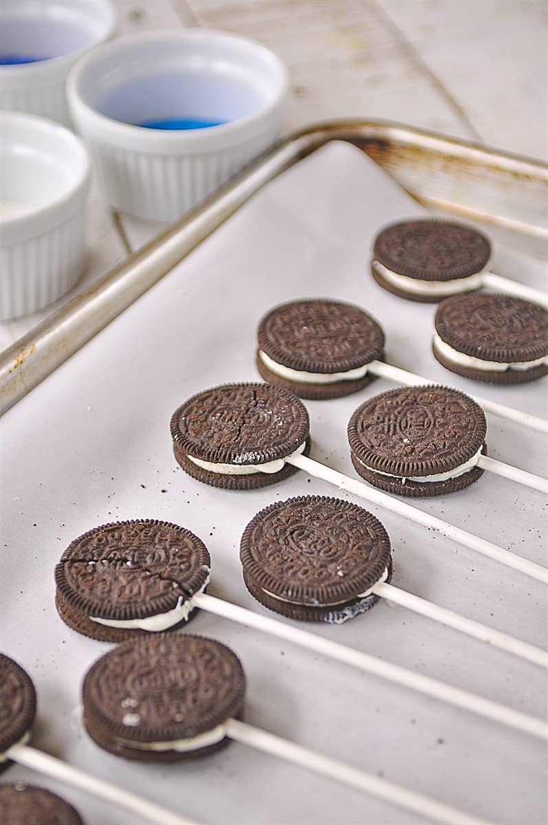  COOKIE DIP AND OREO COOKIES. Three Packages Of Six