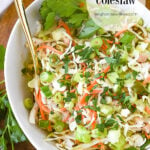 bowl of creamy coleslaw