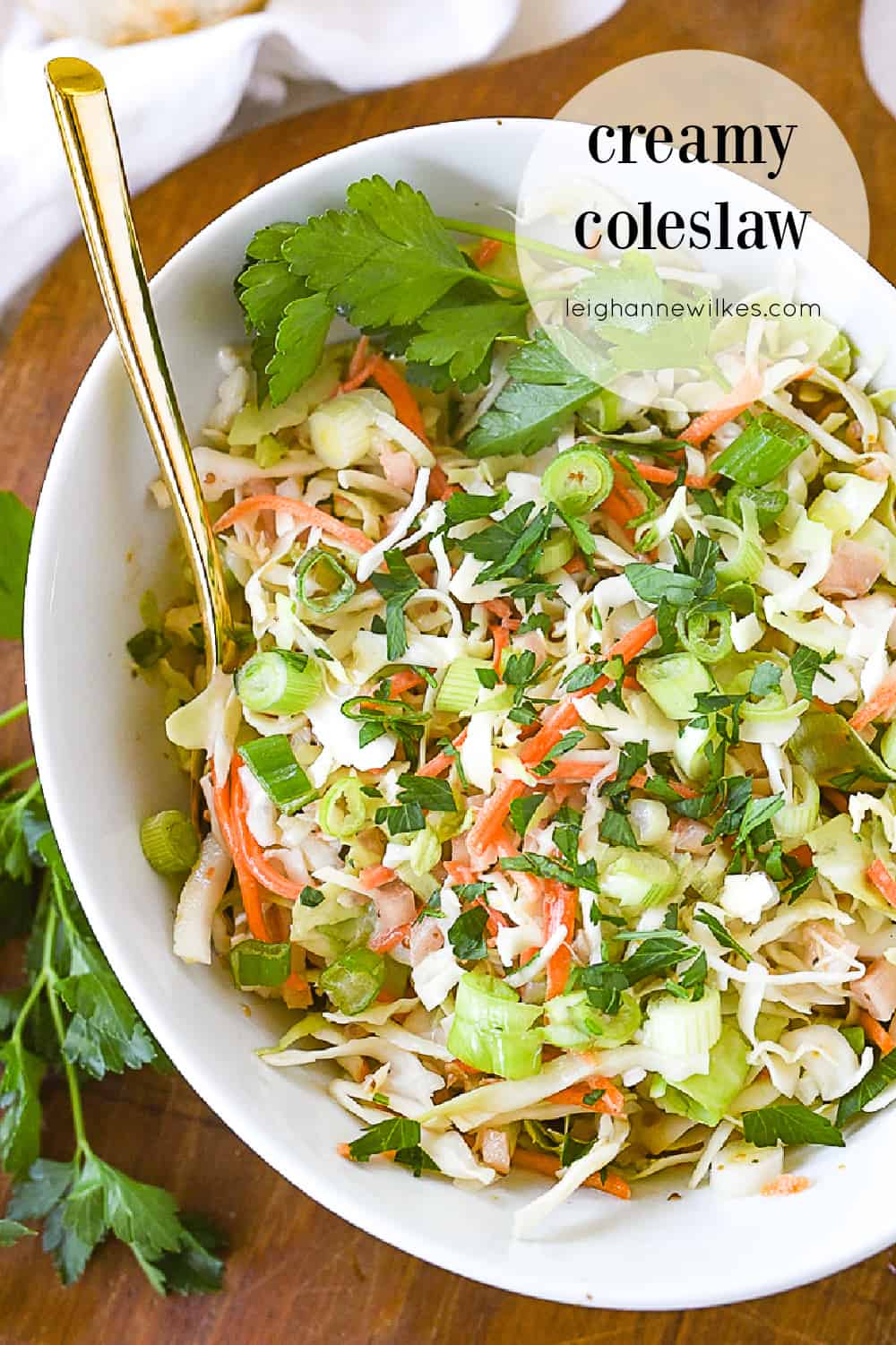 Homemade Creamy Coleslaw | Recipe by Leigh Anne Wilkes