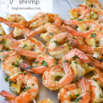 garlic herb shrimp on skewers