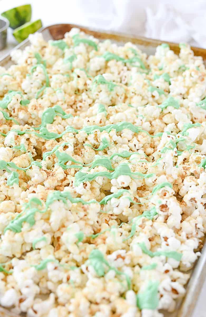 drizzled key lime popcorn