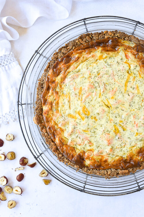Salmon Quiche with Hazelnuts Leigh Anne Wilkes