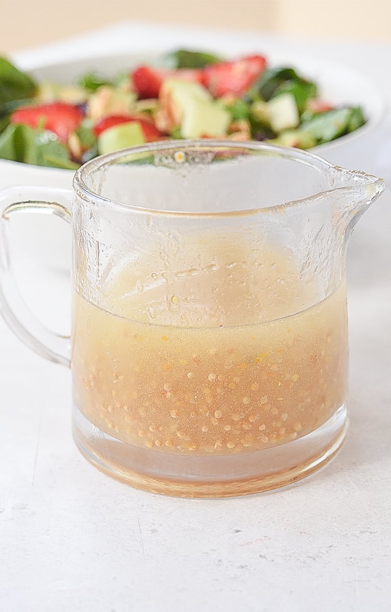 pitcher of lemon dressingf