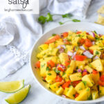 bowl of mango salsa