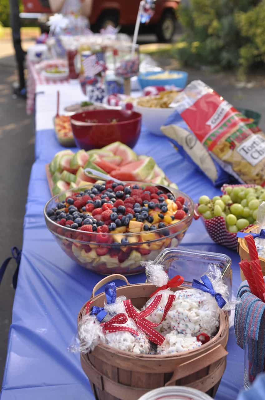 TABLE FULL OF FOOD