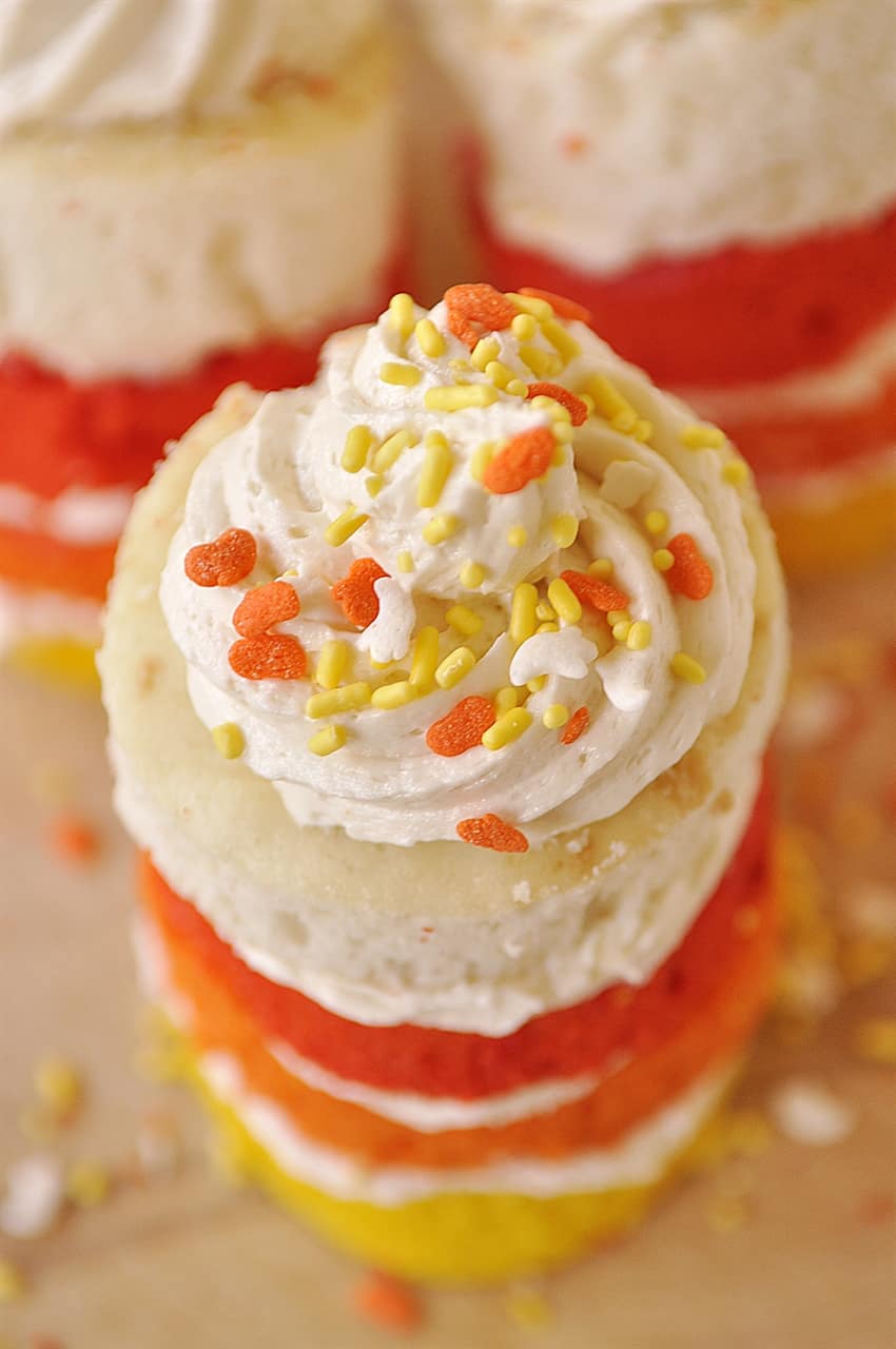 top of candy corn cake
