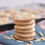 stack of Italian almond macarons