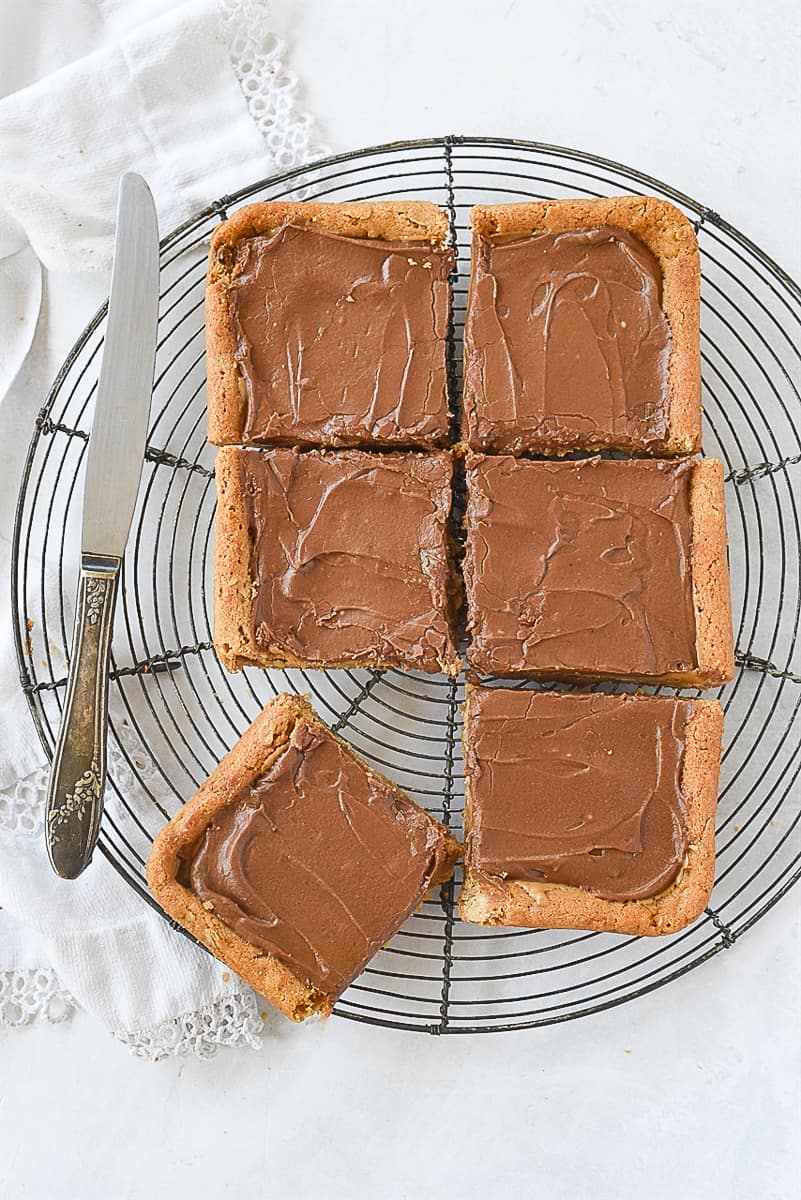 small batch peanut butter bars