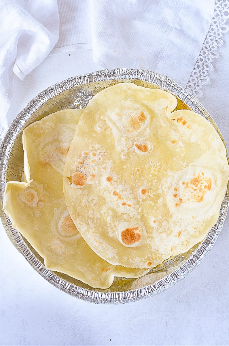 tortillas on a plate