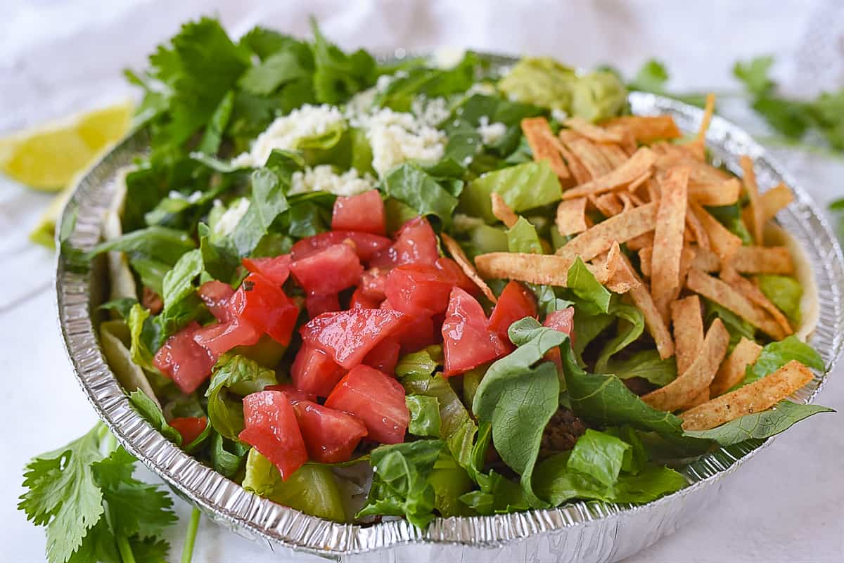 cafe rio salad with all the toppings