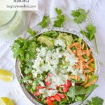 OVERHEAD shot of cafe rio salad