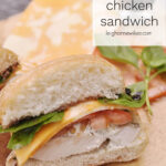 chicken sandwich on a roll