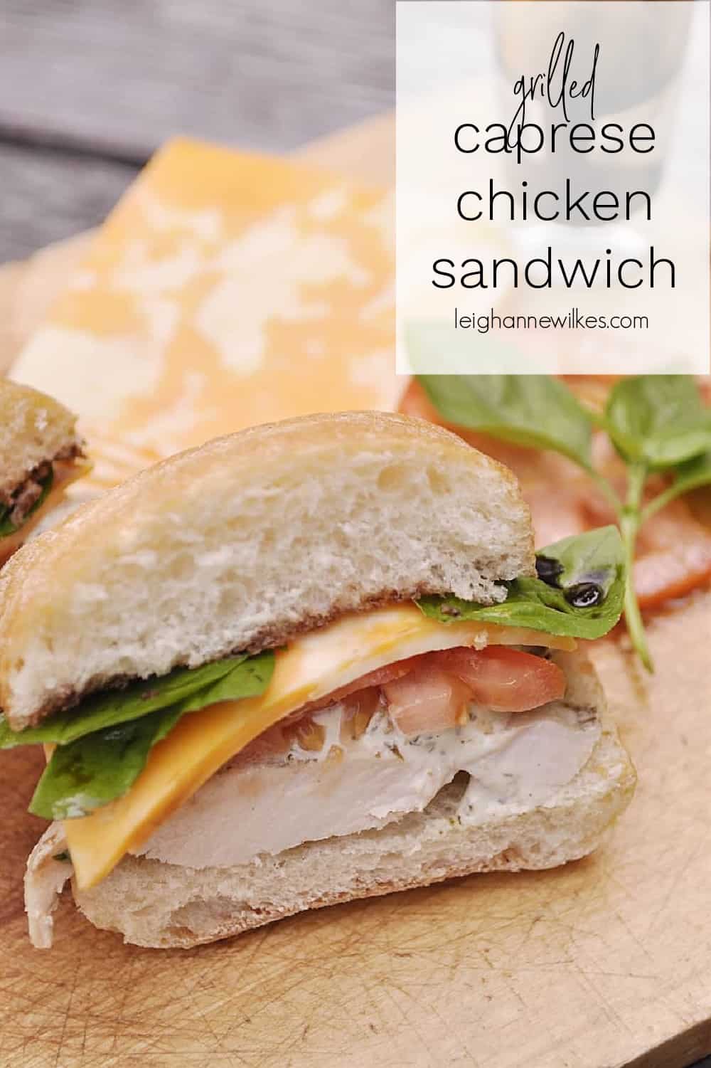 chicken sandwich on a roll