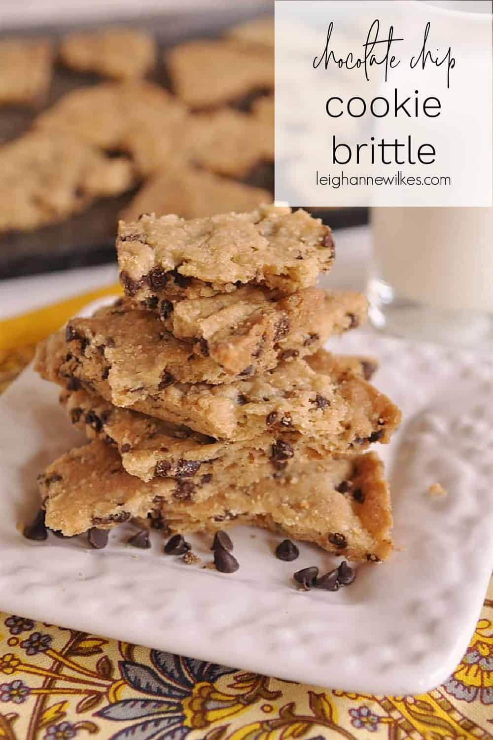 stack of cookie brittle
