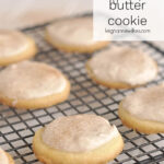 butter cookies on a cooling rack