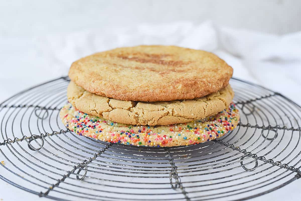 stack of giant cookies