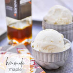 bowls of maple ice cream