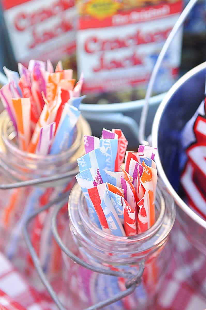 pixie sticks in a jar