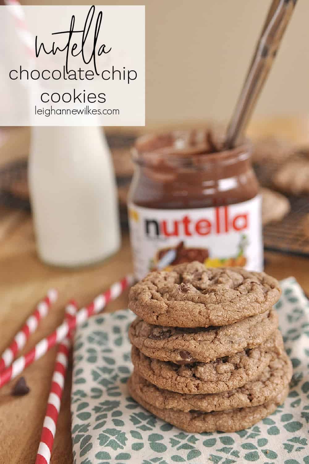 Nutella Chocolate Chip Cookies