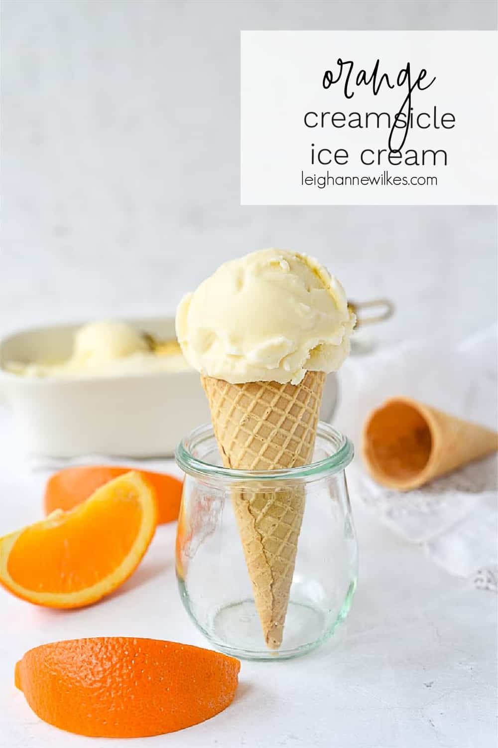 Orange Creamsicle Ice Cream by Leigh Anne Wilkes