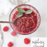 spoonful of raspberry chipotle sauce