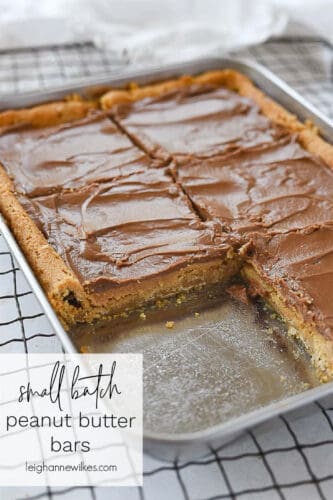 cut peanut butter bars