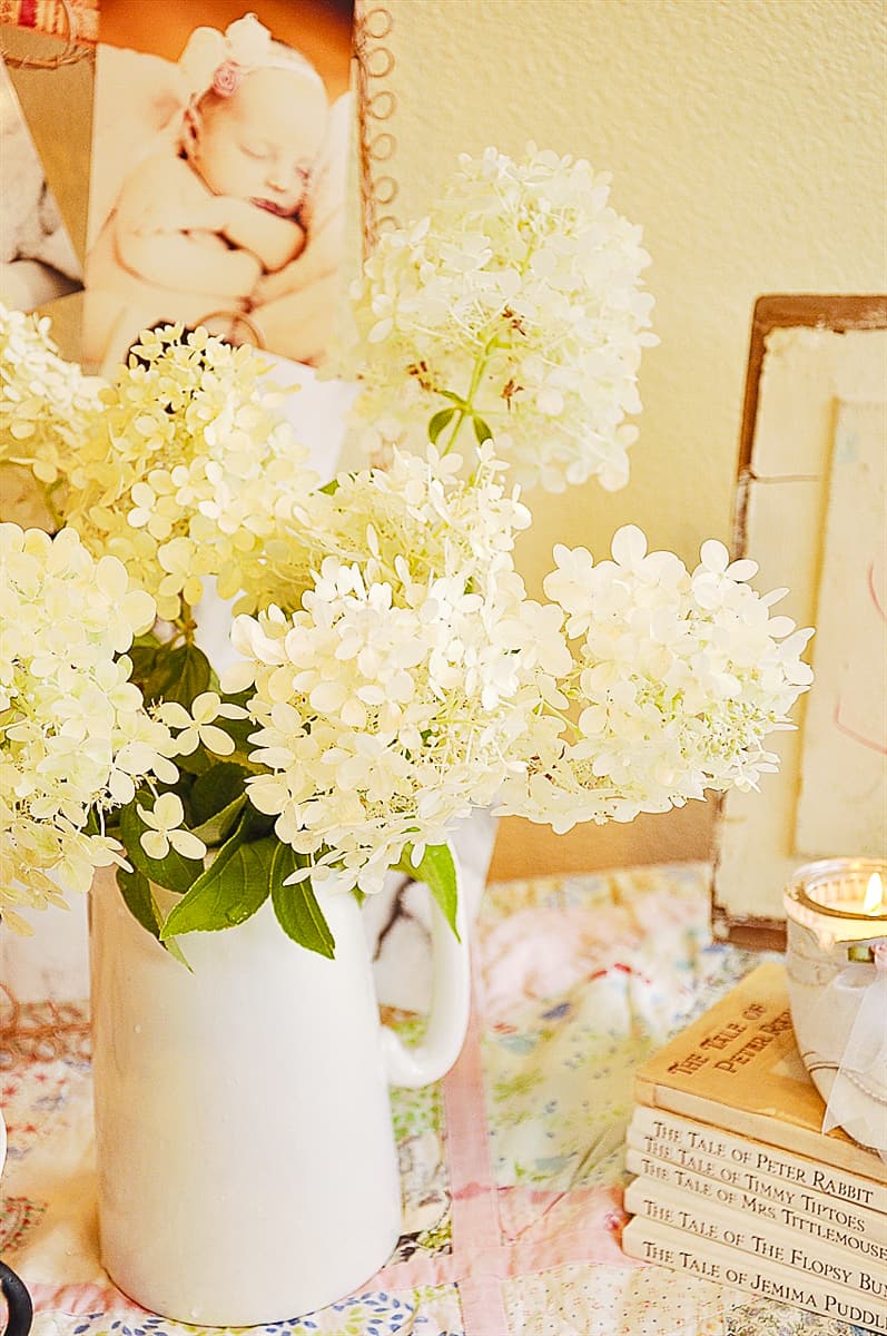 flowers on table