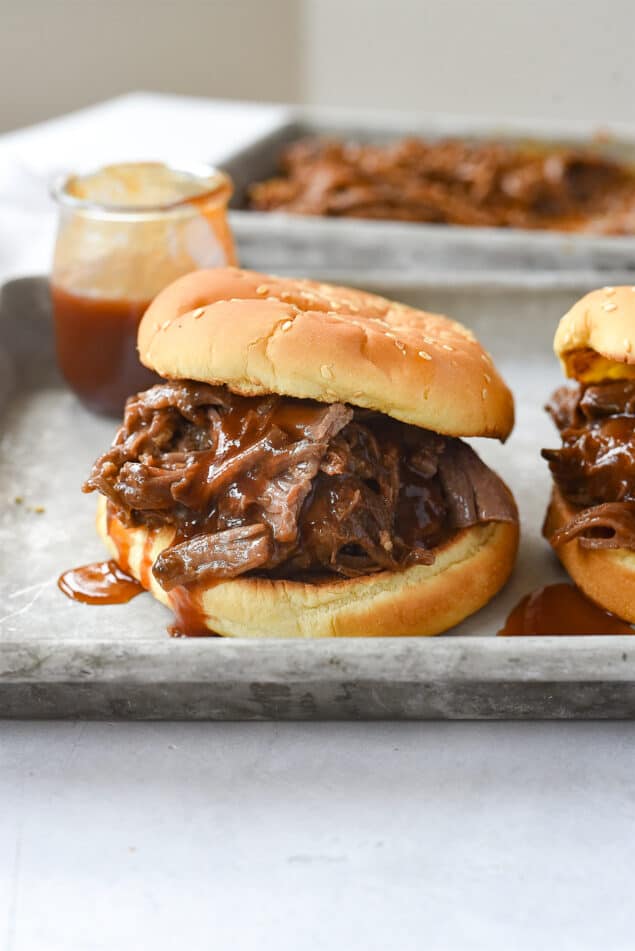 Easy Crockpot BBQ Beef (Instant Pot ) Recipe by Leigh Anne Wilkes
