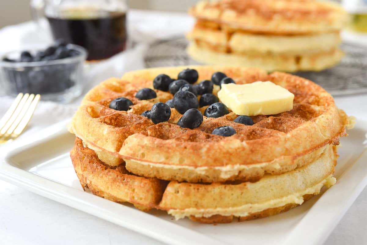 Overnight Yeast Waffles Recipe by Leigh Anne Wilkes Overnight Waffles