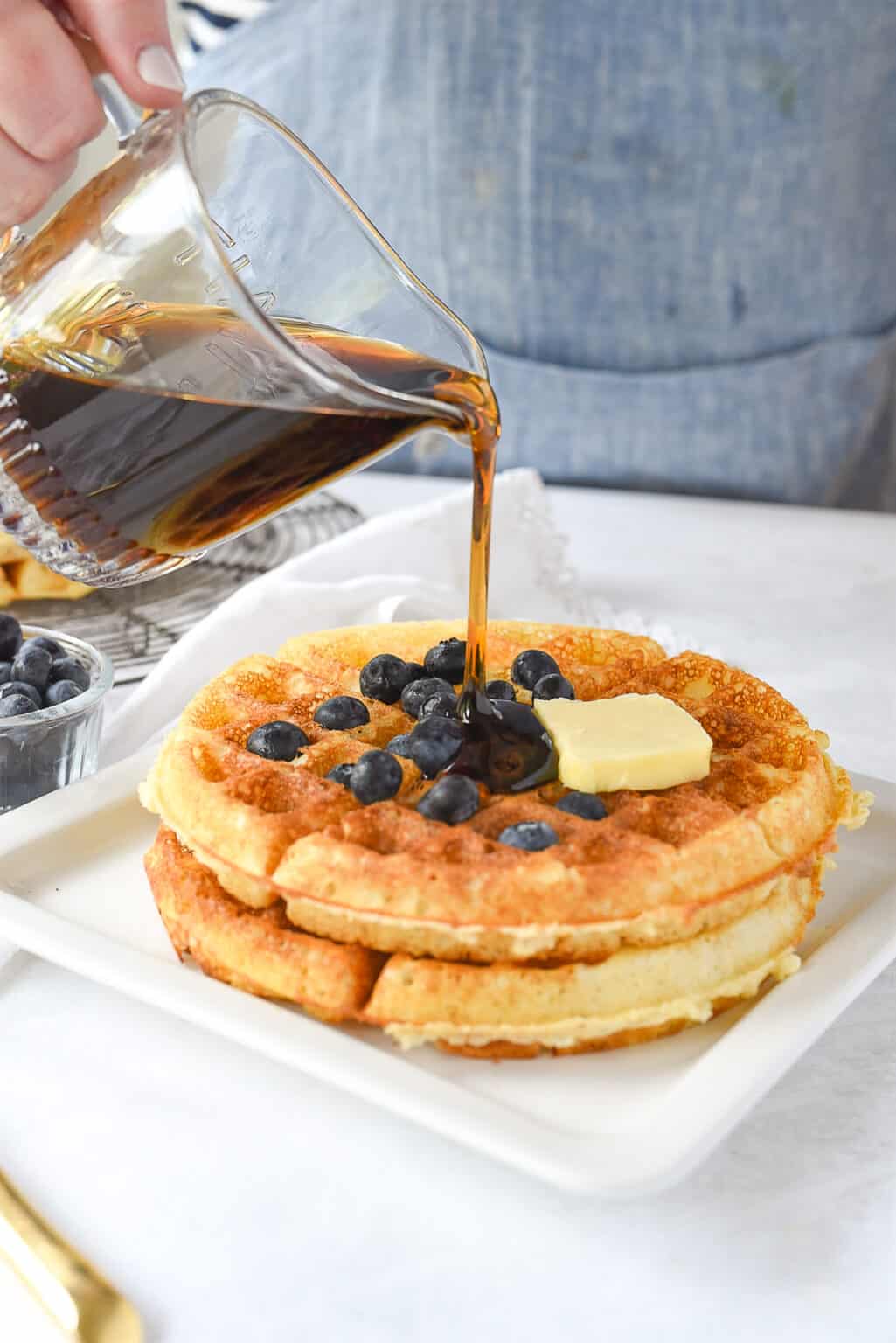 Overnight Yeast Waffles Recipe by Leigh Anne Wilkes Overnight Waffles
