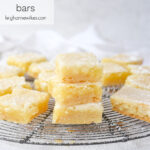 stack of three lemon bars