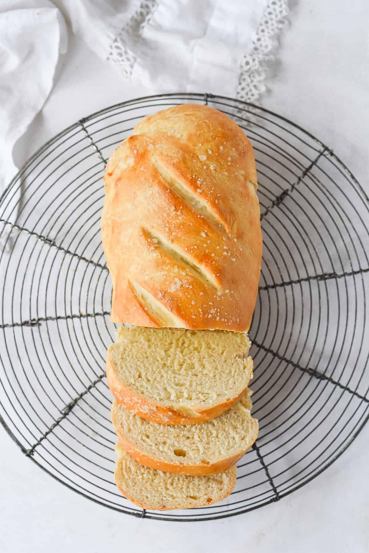 one small loaf of french bread sliced