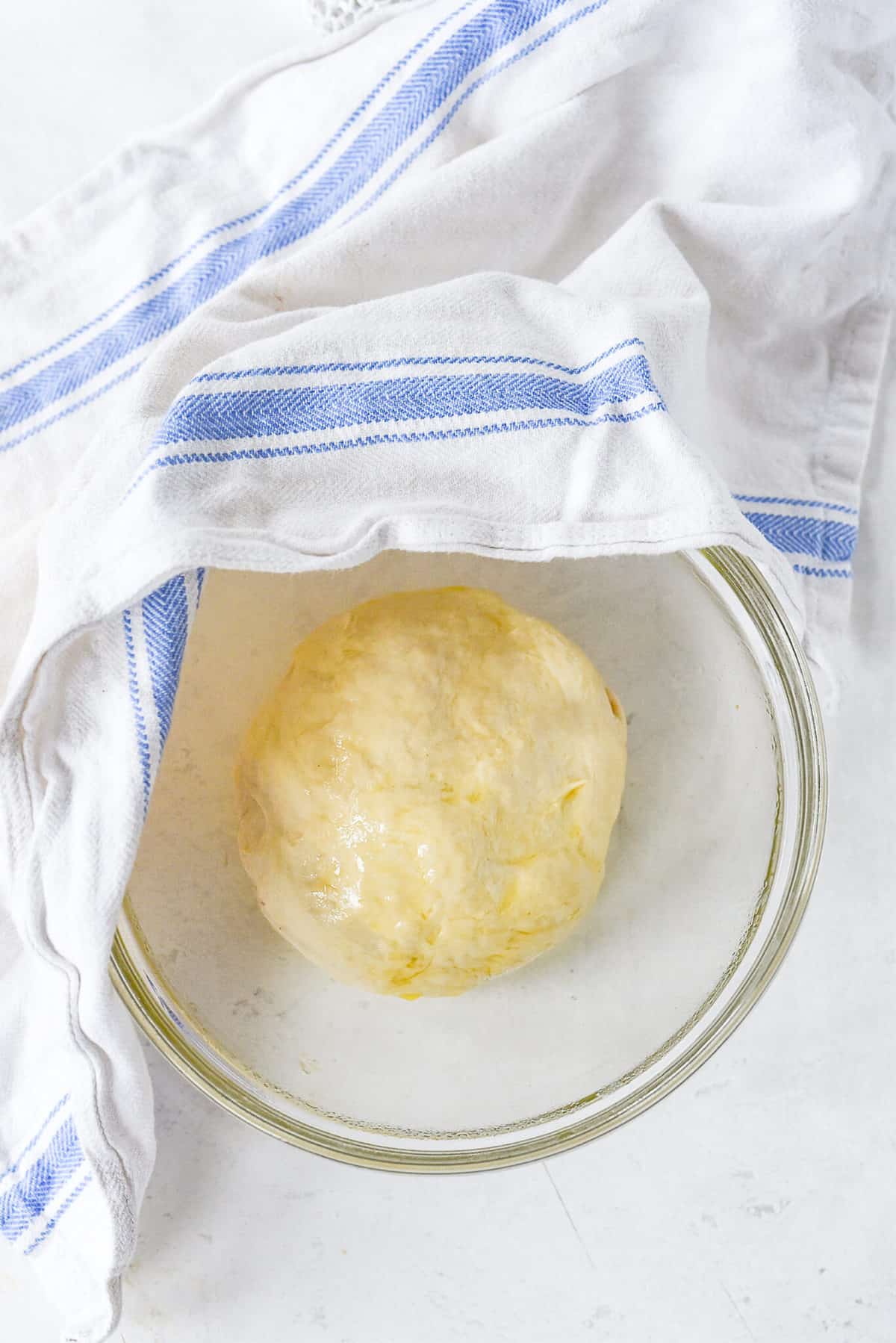 dough rising iun a bowl