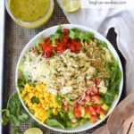 bowl of cilantro lime salad