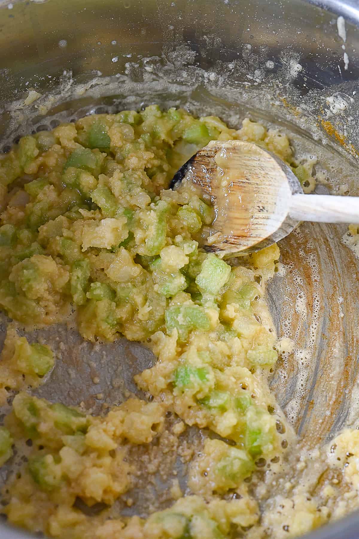 a roux in a pot