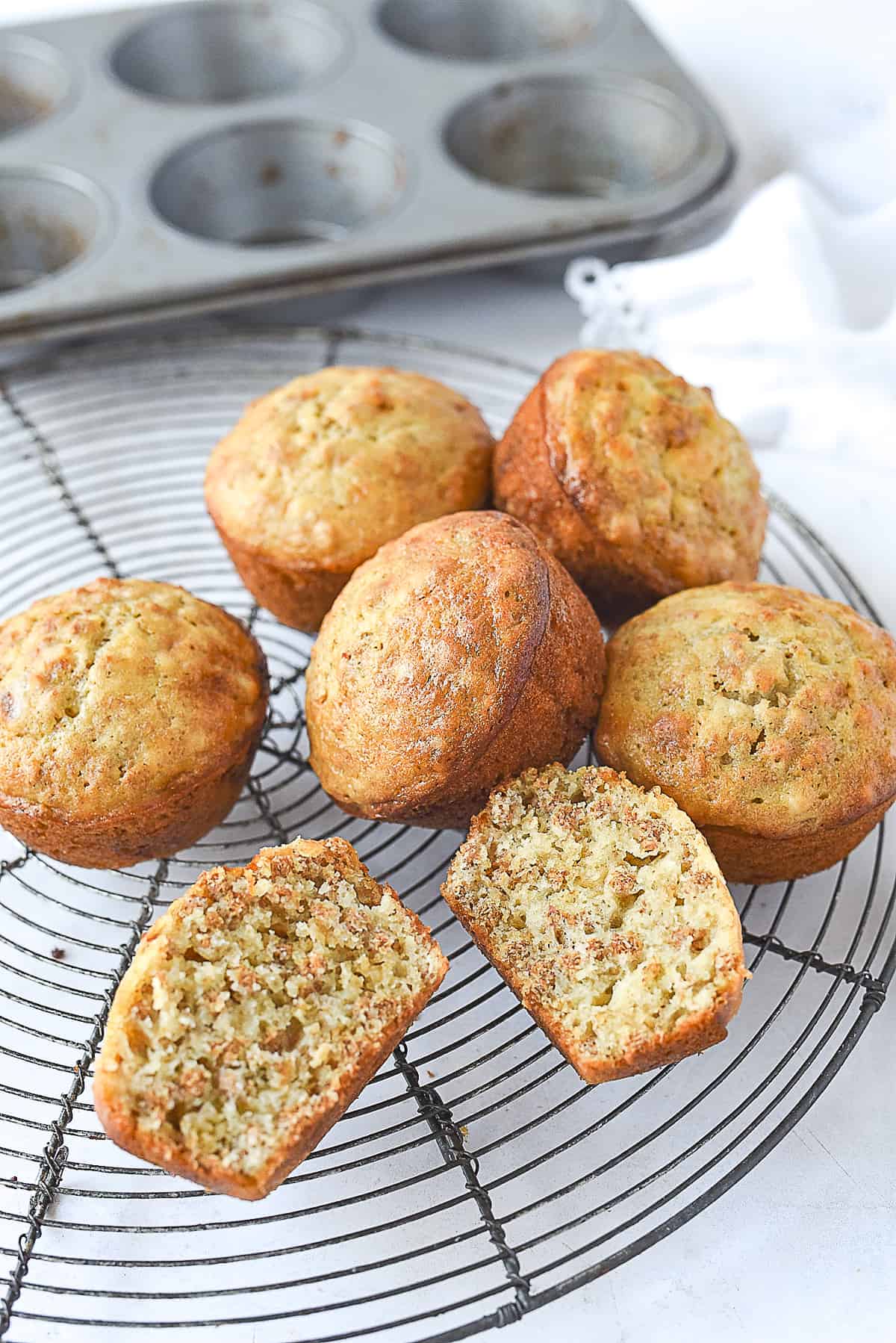 bran muffins on a cooling rack