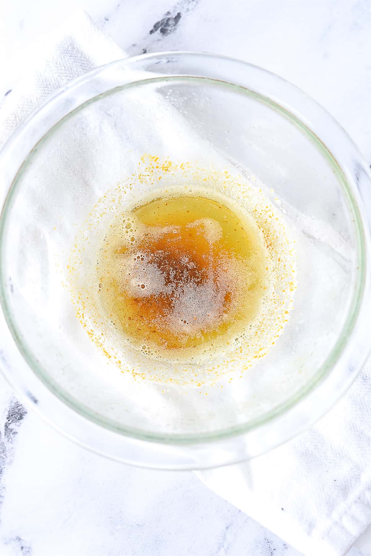 brown butter in a bowl