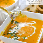 spoonful of butternut squash soup