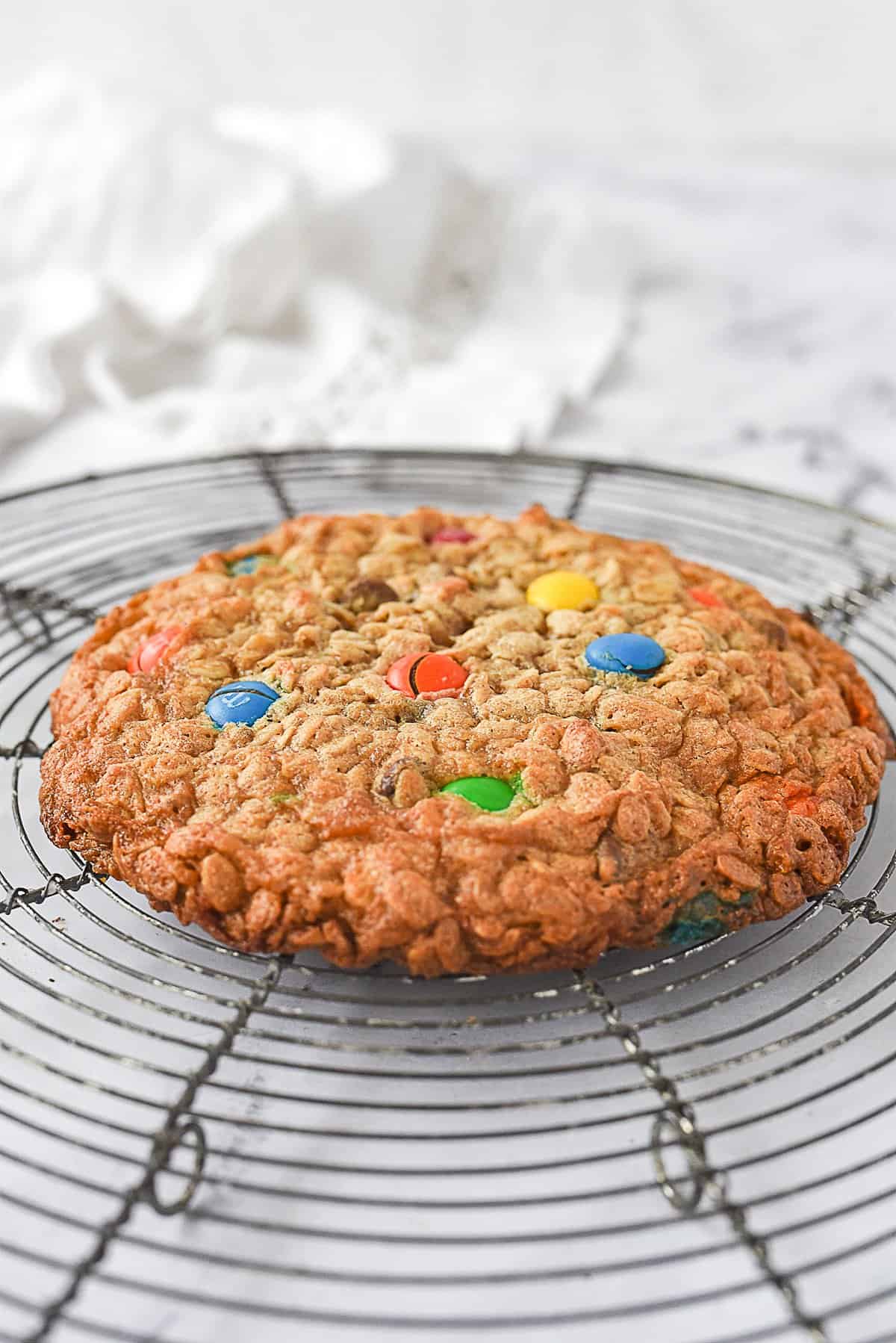 monster cookie cooling on rack