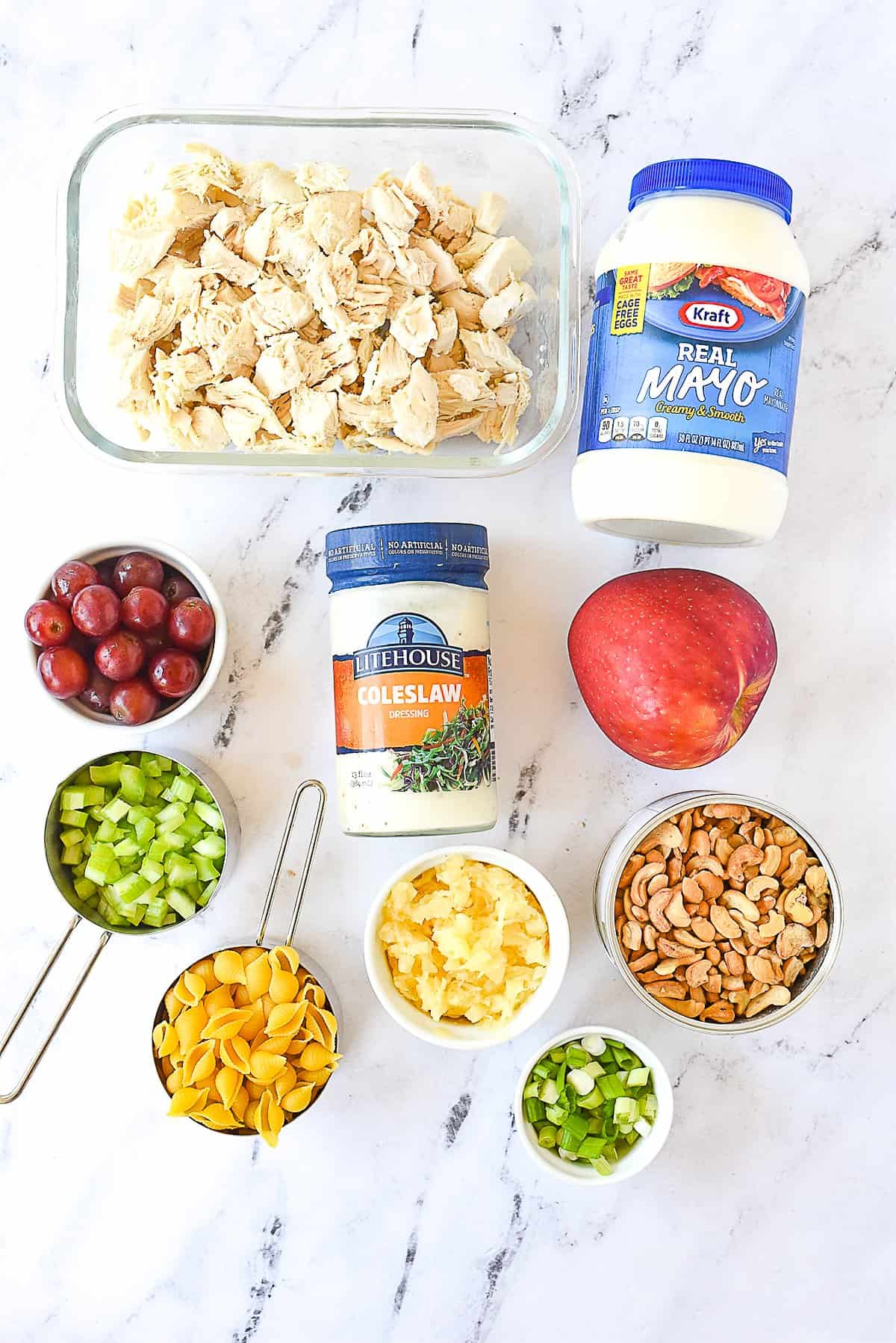 chicken salad with pasta ingredients