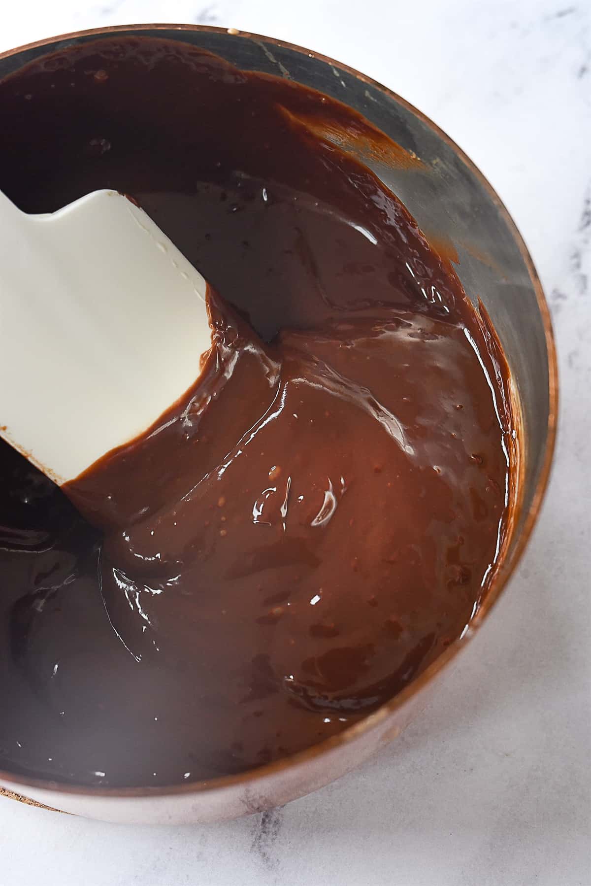 pot of chocolate ganache