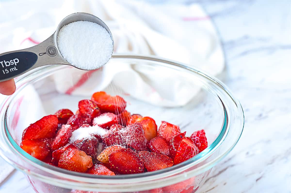 Macerated Strawberries - Easy Sugared Strawberries Recipe