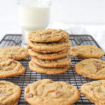 pile of whole wheat chocolate chip cookies