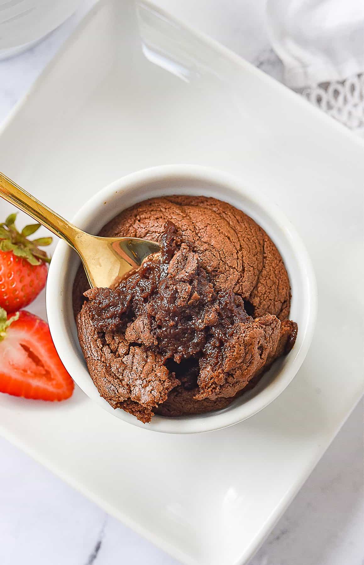 spoonful of nutella brownie