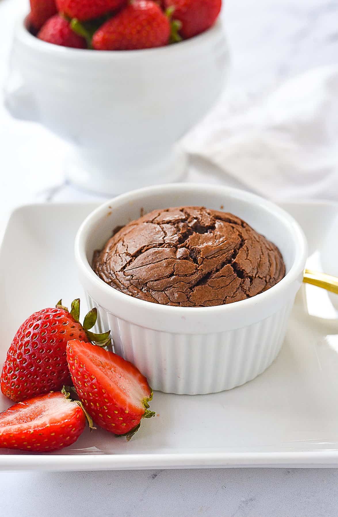  nutella brownie on a plate