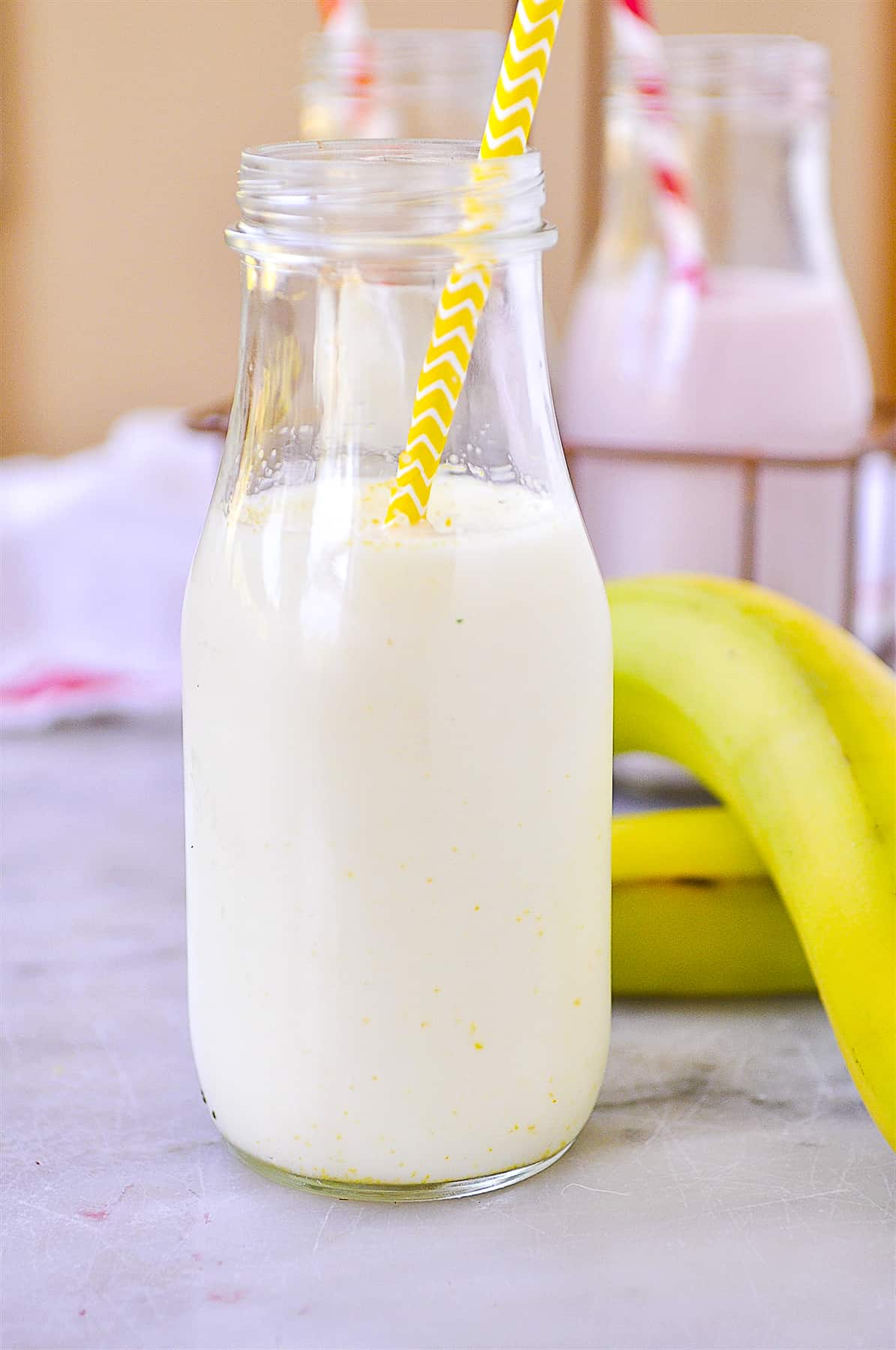 bottle of banana milk