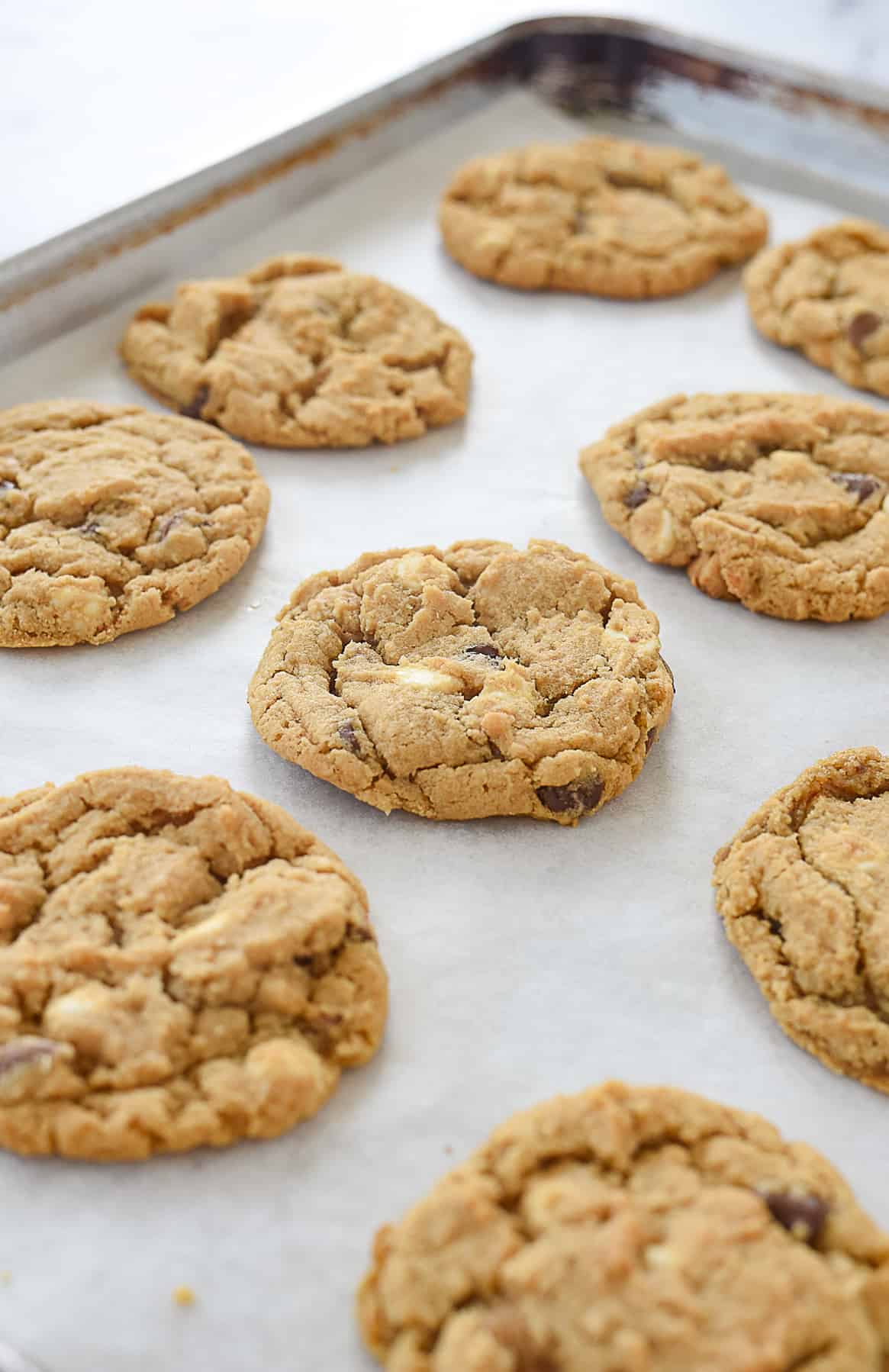 cookies on a baking sheet