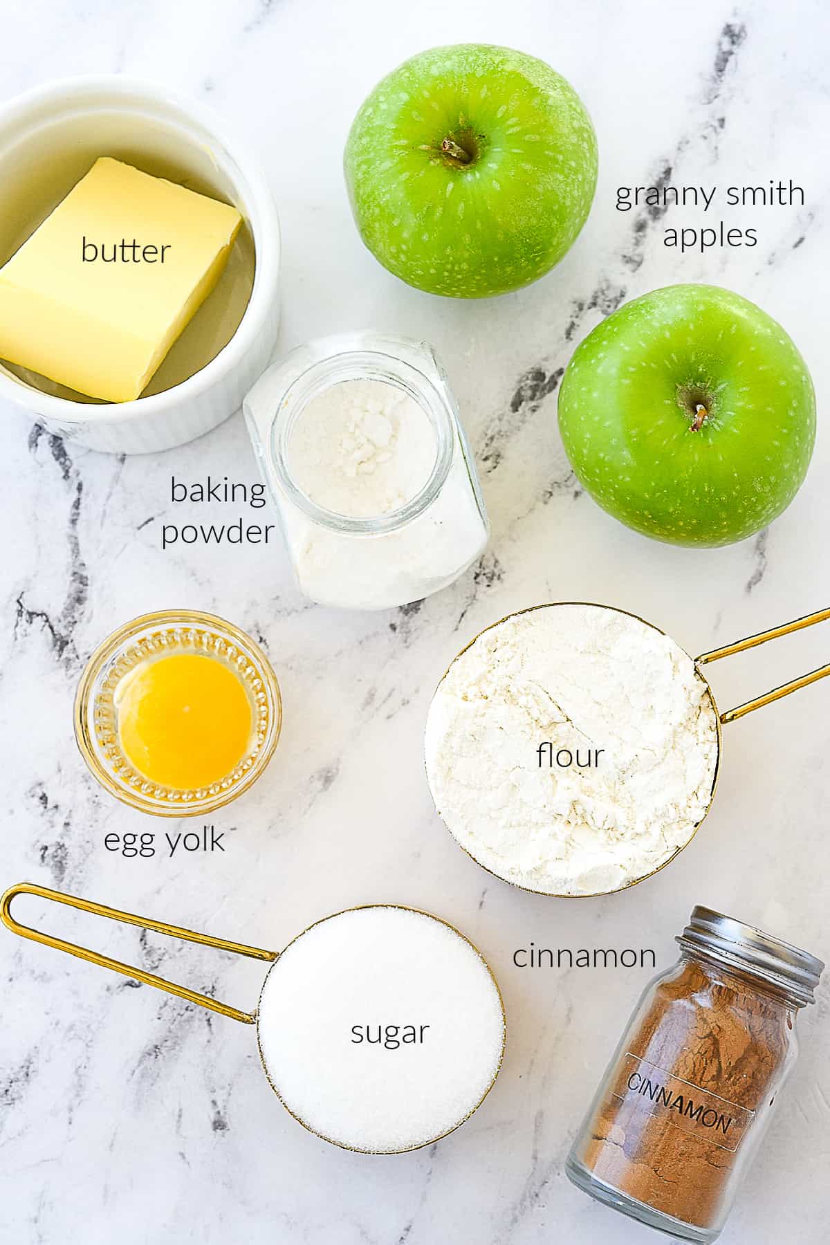 ingredients for mini apple pie