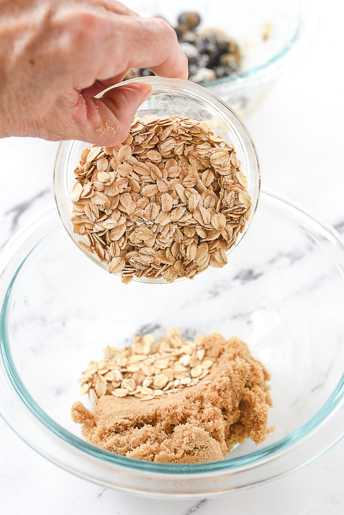 making streusel topping