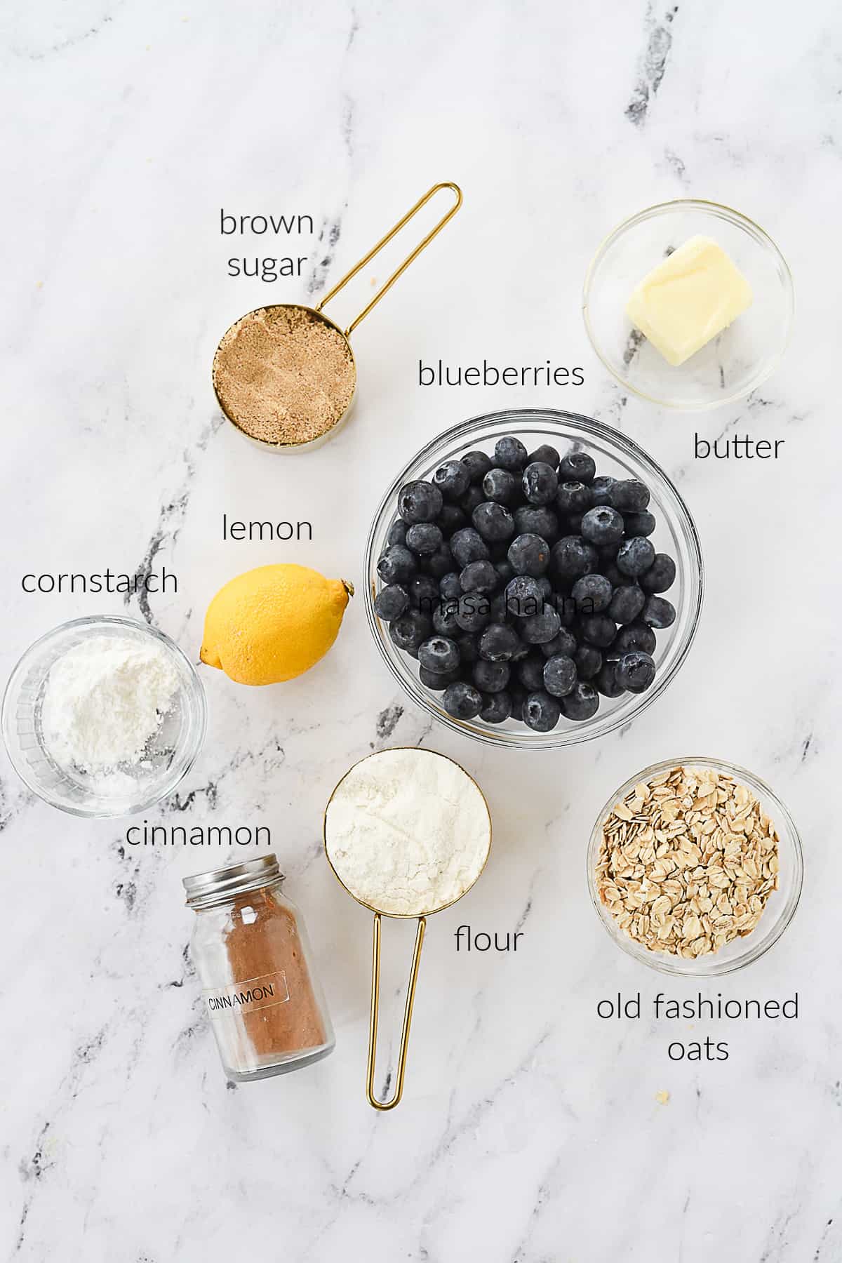 mini blueberry pie ingredients